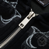 Gothic Paperclip Rabbit Ears Loose Hoodie Coat