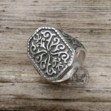 Gothic Pattern Stainless Steel Ring | Gthic.com