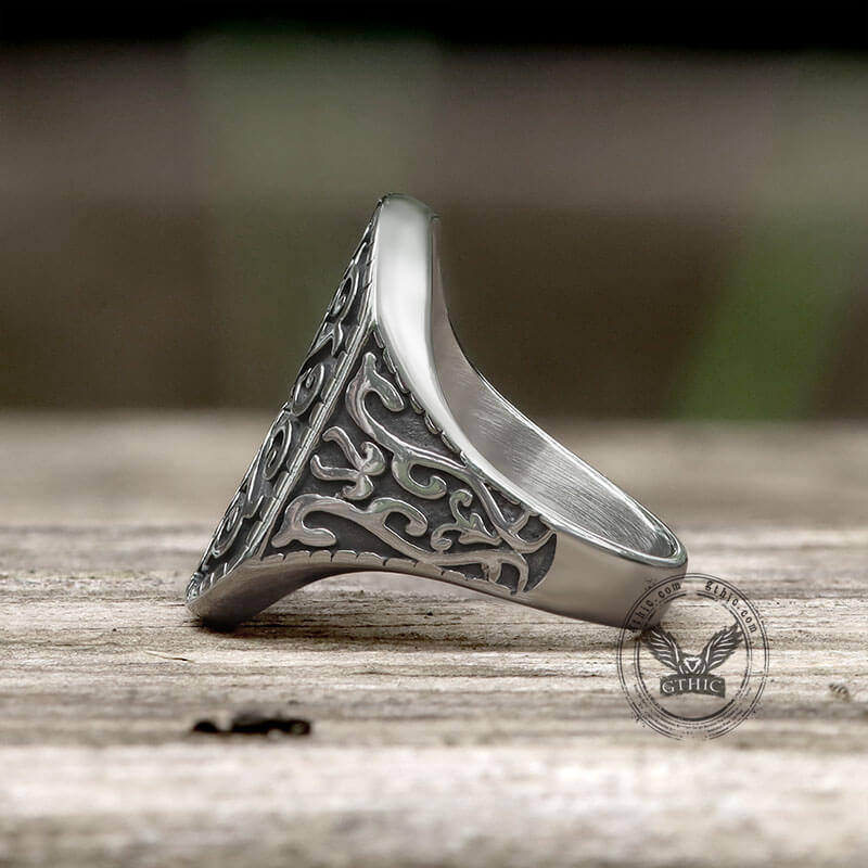 Gothic Pattern Stainless Steel Ring | Gthic.com