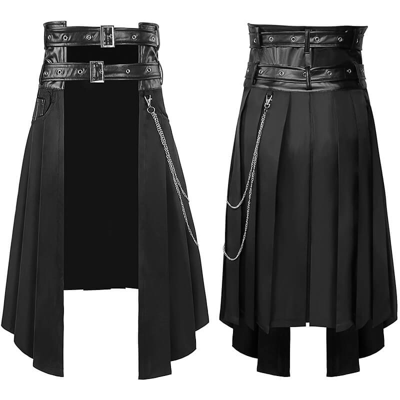 Gothic Pleated Adjustable Men's Skirt | Gthic.com