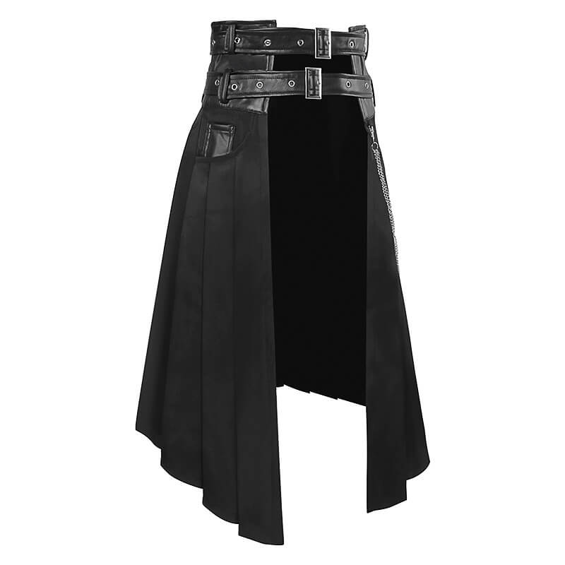 Gothic Pleated Adjustable Men's Skirt | Gthic.com