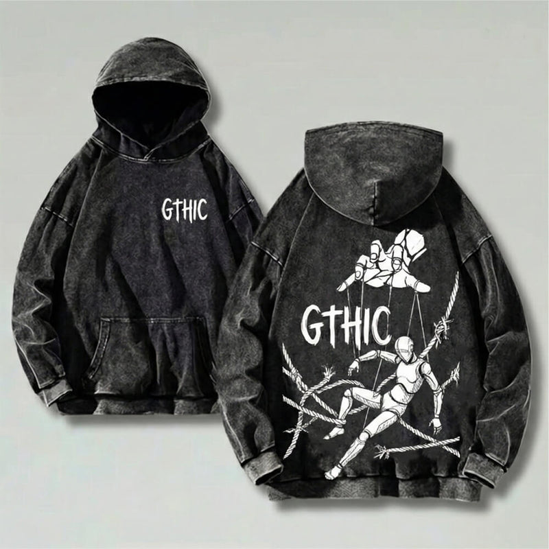 Gothic Puppet Master Vintage Washed Hoodie – GTHIC