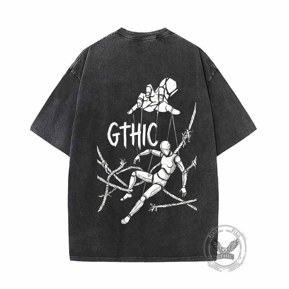 Gothic Puppet Master Vintage Washed T-shirt