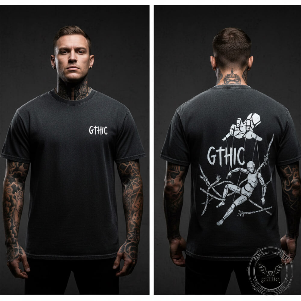 Gothic Puppet Master Vintage Washed T-shirt