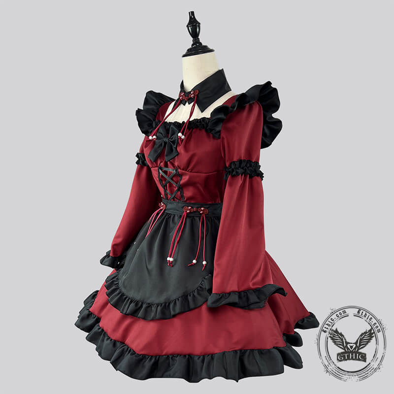 Gothic Red Demon Anime Lolita Dress | Gthic.com