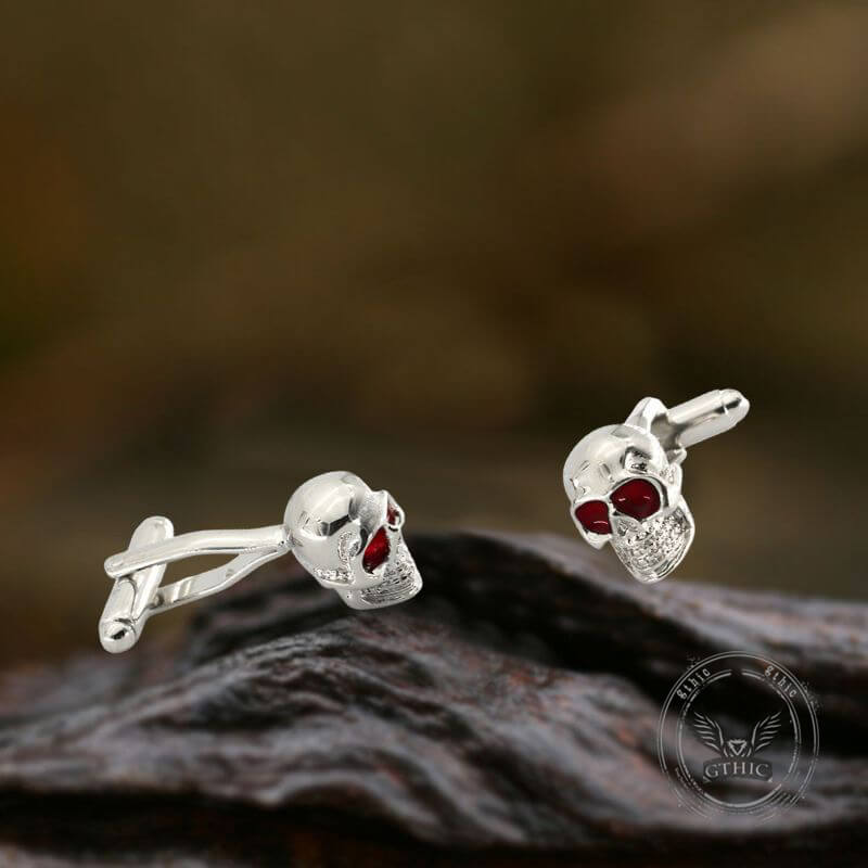 Pirata Con Cappello Gemelli In Ottone Con Teschio