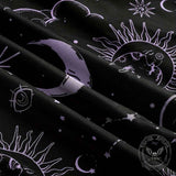 Gothic Retro Mystical Star Moon Bell-Sleeve Dress