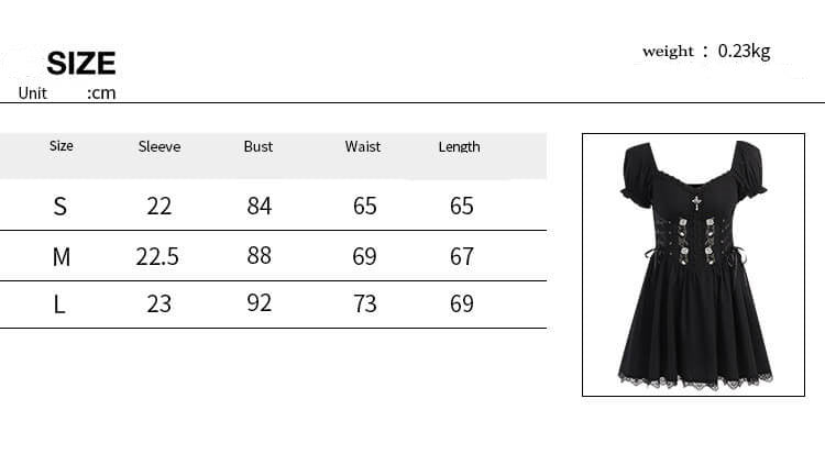 Gothic Rose Embroidered Off Shoulder Dress