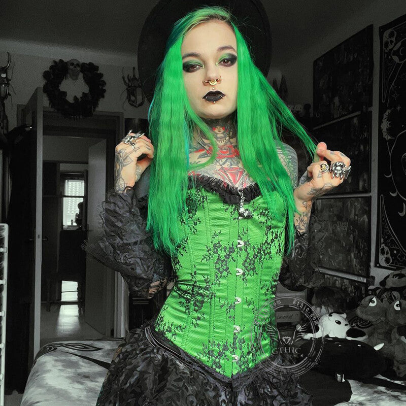Gothic Ruffled Lace-up Corset Dress Suit – GTHIC
