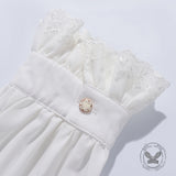 Gothic Ruffled Stand Collar Long-Sleeved Shirt