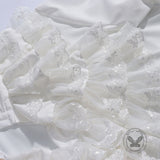 Gothic Ruffled Stand Collar Long-Sleeved Shirt