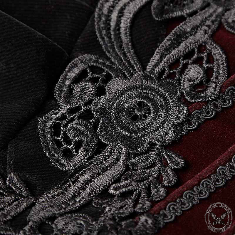 Chaqueta gótica de pana de sarga con cola de tijera