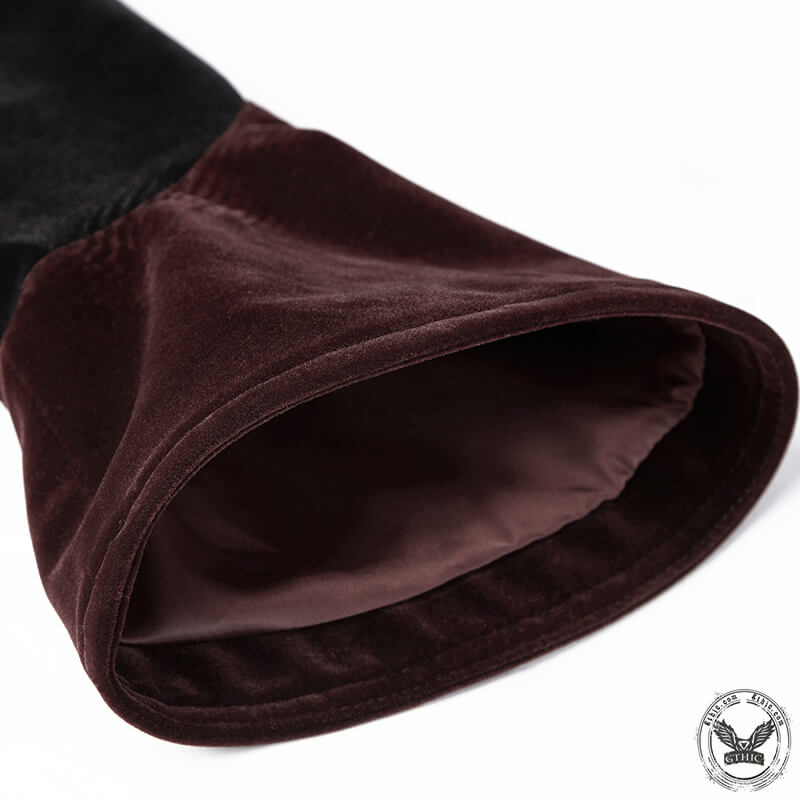 Chaqueta gótica de pana de sarga con cola de tijera