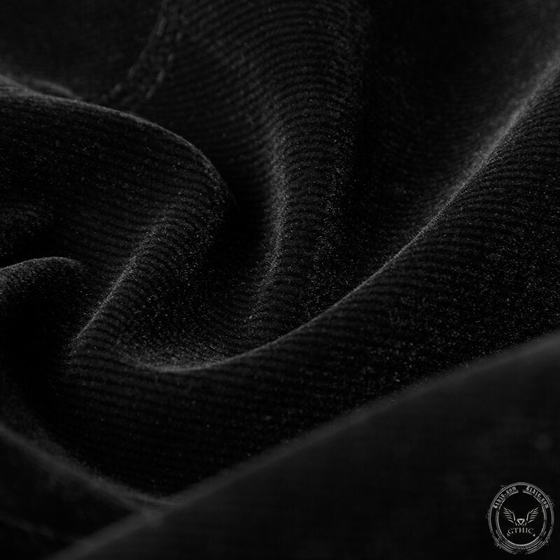 Chaqueta gótica de pana de sarga con cola de tijera