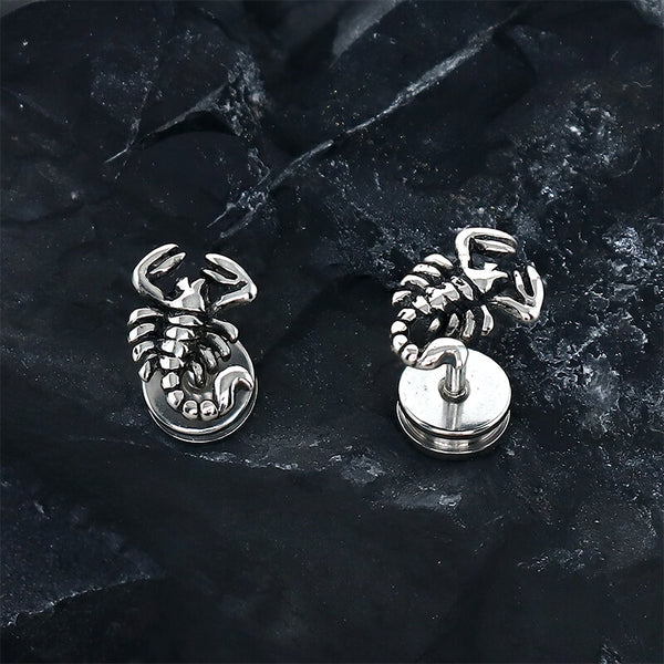 Gothic Scorpion Design Stainless Steel Earrings | Gthic.com