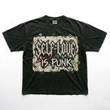 Gothic Self-Love Is Punk Vintage Washed T-shirt | Gthic.com