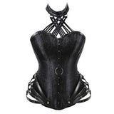 Gothic Side Zipper Halter Top Corset | Gthic.com