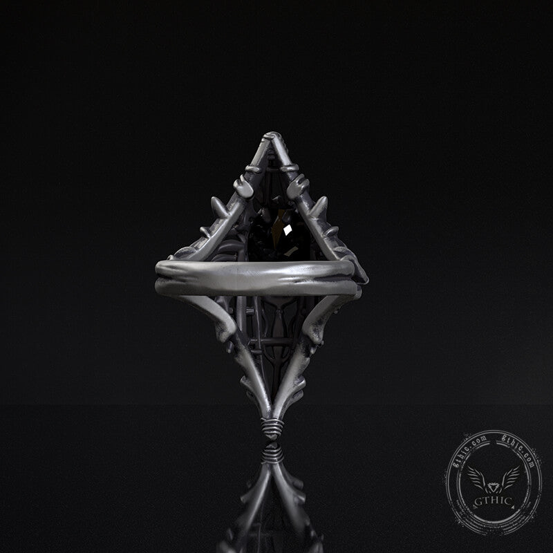 Gothic Skeleton Treasure Sterling Silver Ring
