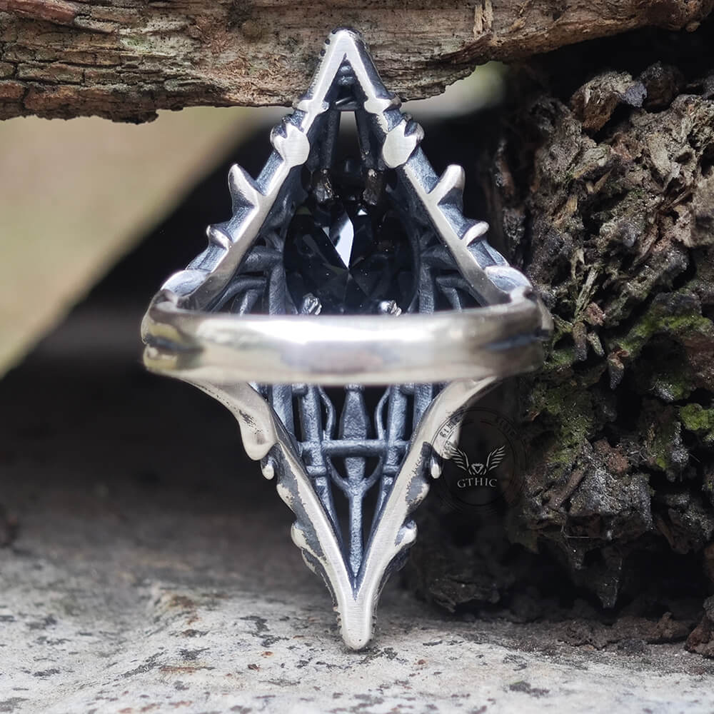 Gothic Skeleton Treasure Sterling Silver Ring | Gthic.com