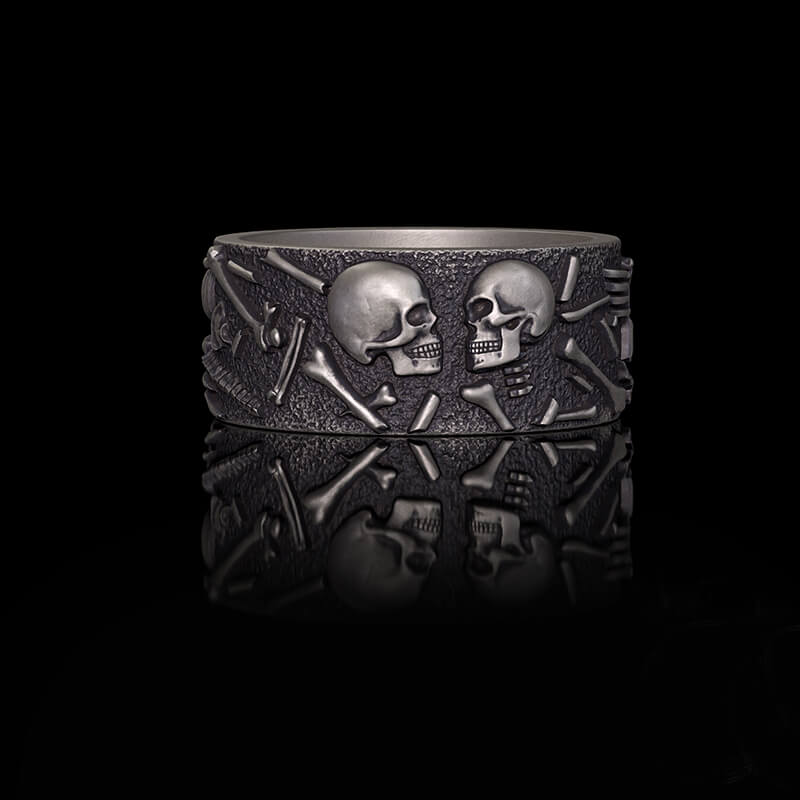 Till Death Do Us Part Sterling Silver Couple Ring