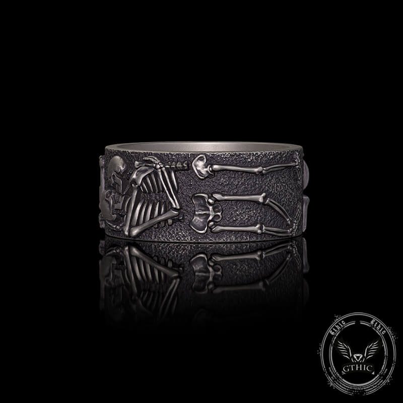 Till Death Do Us Part Sterling Silver Couple Ring