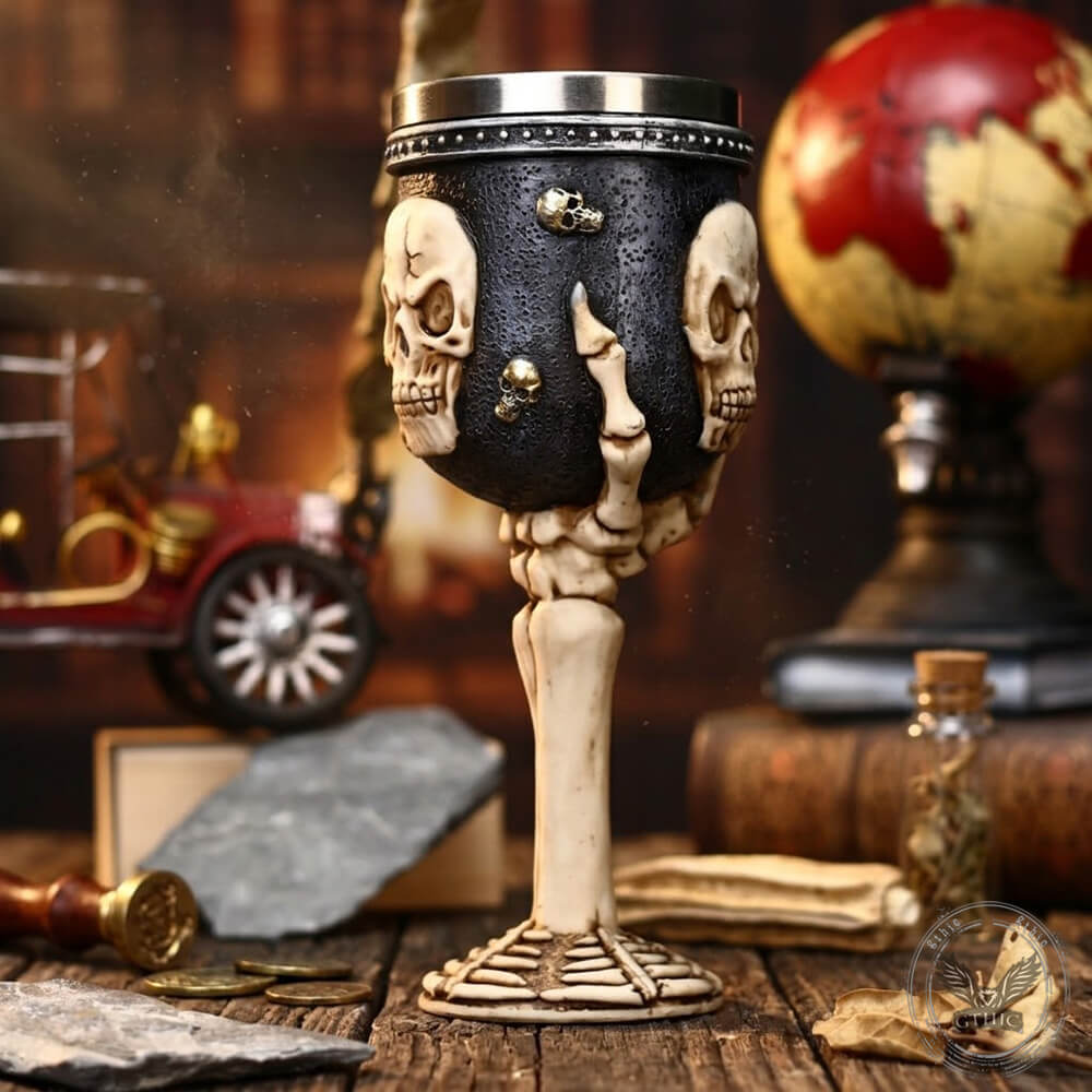 Skull Heads roestvrijstalen hars biermok