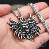 Gothic Skull Demon Stainless Steel Pendant | Gthic.com