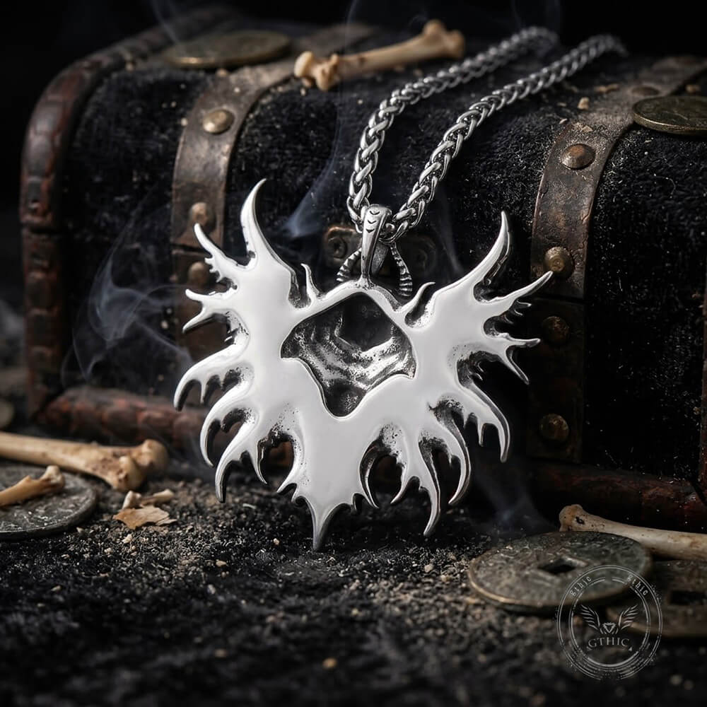 Gothic Skull Demon Stainless Steel Pendant
