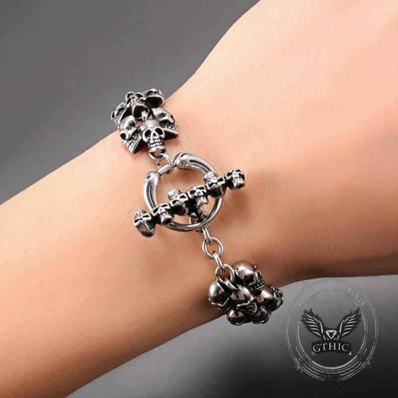 Gothic Skull Domineering Stainless Steel Bracelet | Gthic.com