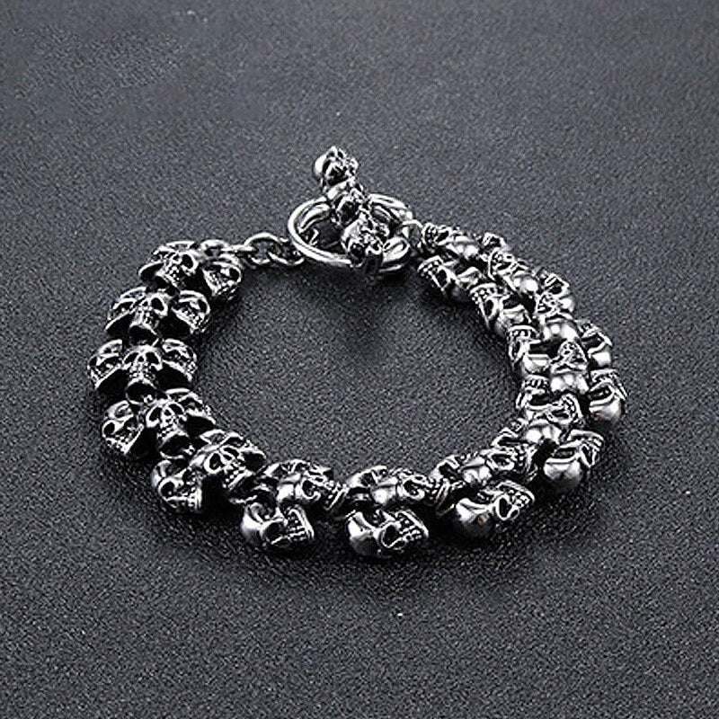 Gothic Skull Domineering Stainless Steel Bracelet | Gthic.com