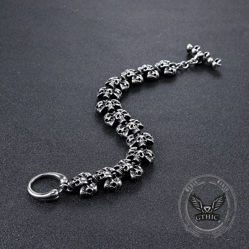 Gothic Skull Domineering Stainless Steel Bracelet | Gthic.com