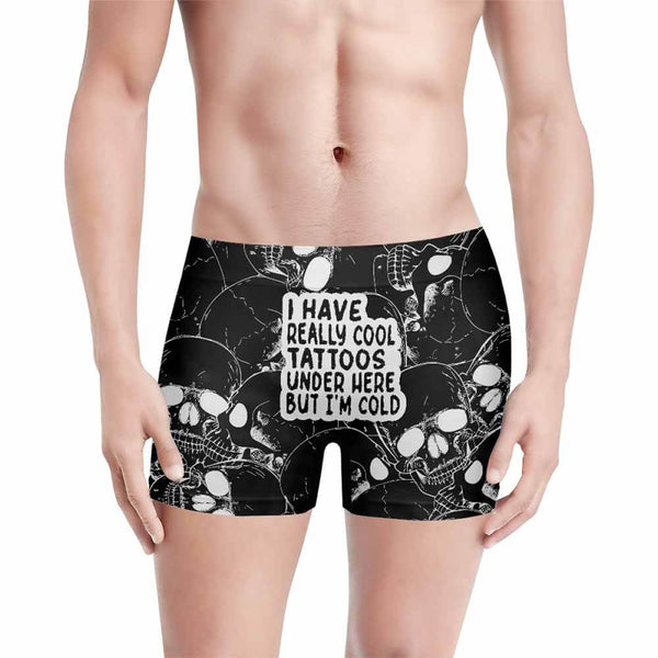 Gothic Skull I Have Really Cool Tattoos Men’s Boxer Brief 02 | Gthic.com