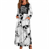 Gothic Skull I Have Really Cool Tattoos Pocket Dress 01 | Gthic.com