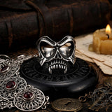 Gothic Skull Mask Stainless Steel Ring | Gthic.com
