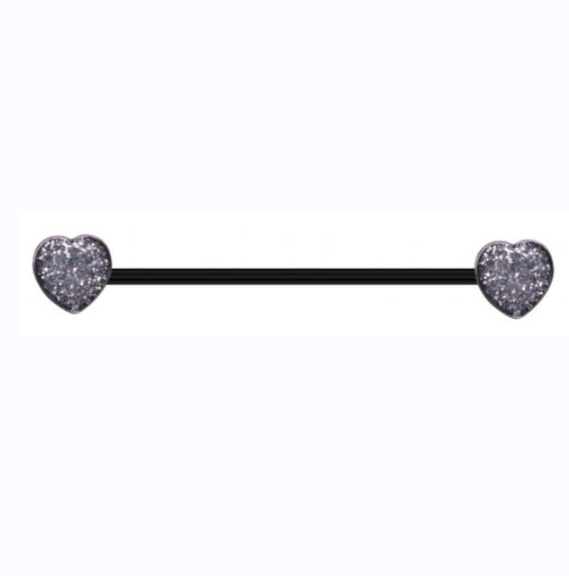 Gothic Skull Moon Stainless Steel Industrial Piercing