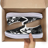 Gothic Skull Print Casual Sports Canvas Shoes