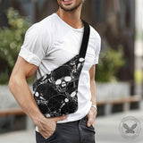 Gothic Skull Print Casual Sports Shoulder Bag 01 | Gthic.com