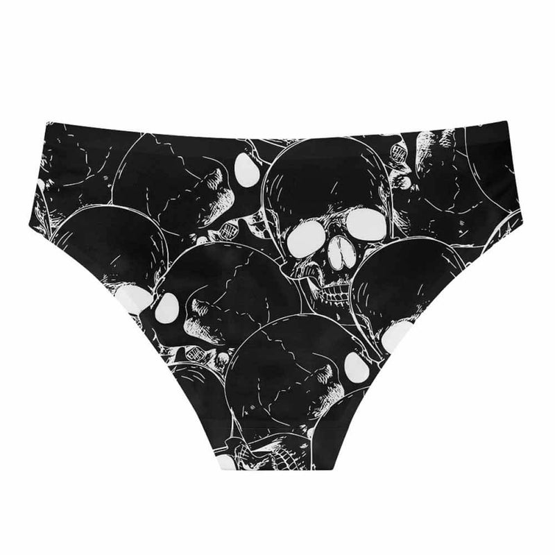 Gothic Skull Print Women's Brief