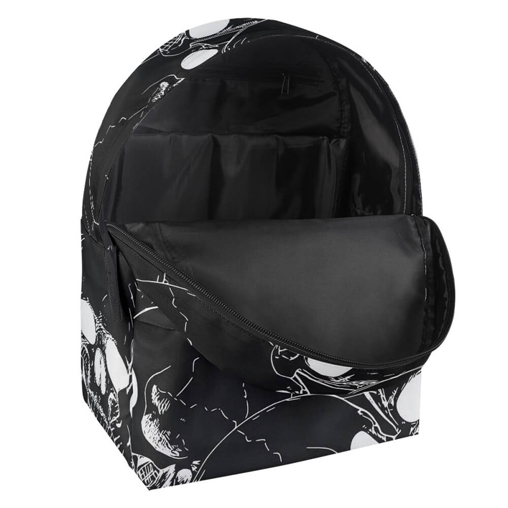 Gothic Skull Printed Casual Sports Backpack