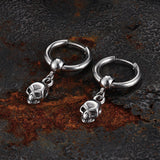 Pendientes Animales Serpiente Enrollada Acero Inoxidable