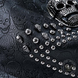 Gothic Skull Studded PU Leather Crossbody Shoulder Bag
