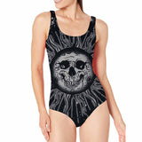 Gothic Skull Sun Women’s One Piece Swimsuit | Gthic.com