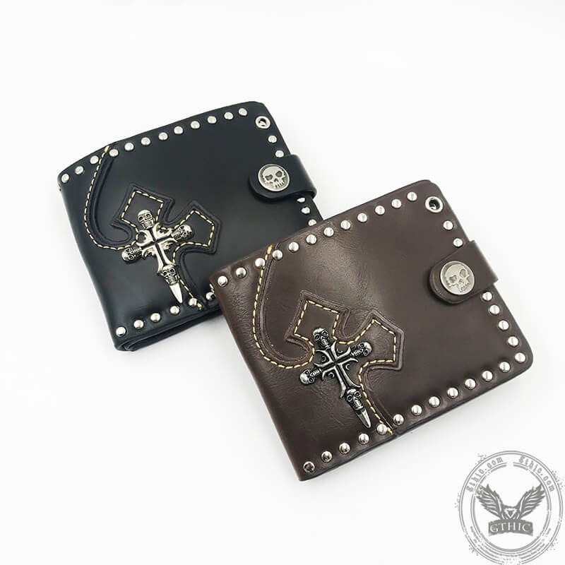 Gothic Skull Sword PU Leather Wallet | Gthic.com
