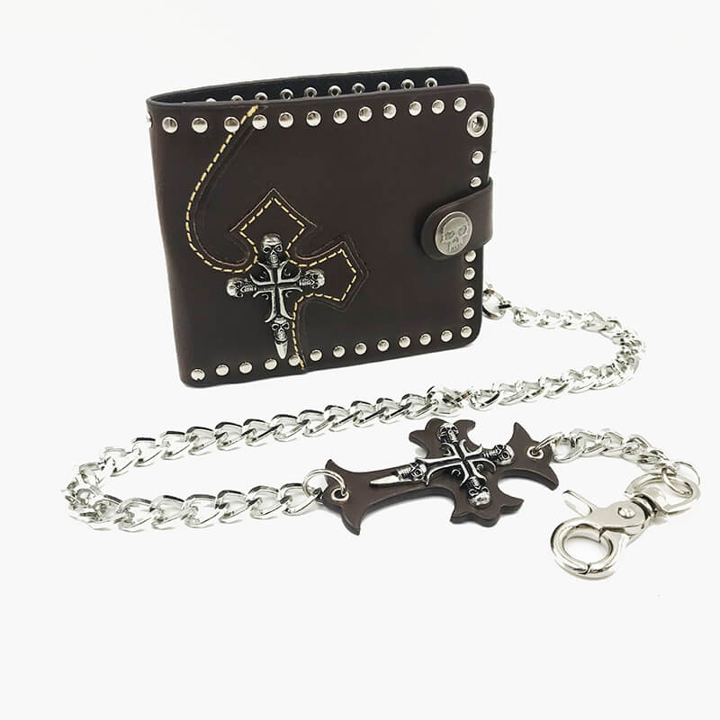 Gothic Skull Sword PU Leather Wallet