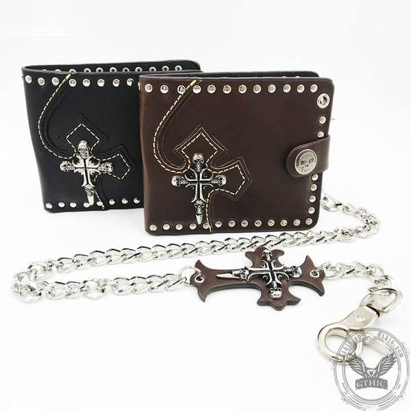 Gothic Skull Sword PU Leather Wallet | Gthic.com