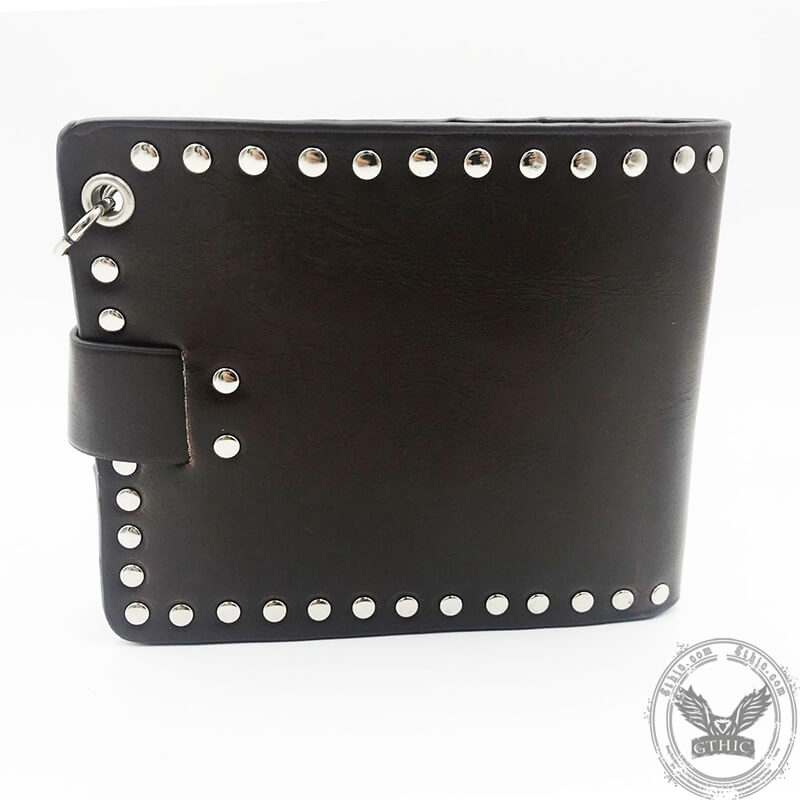 Cartera Budded Cross de piel sintética con calavera