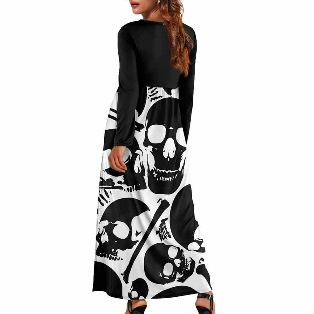 Gothic Skull Tattoos And Tacos Pocket Dress