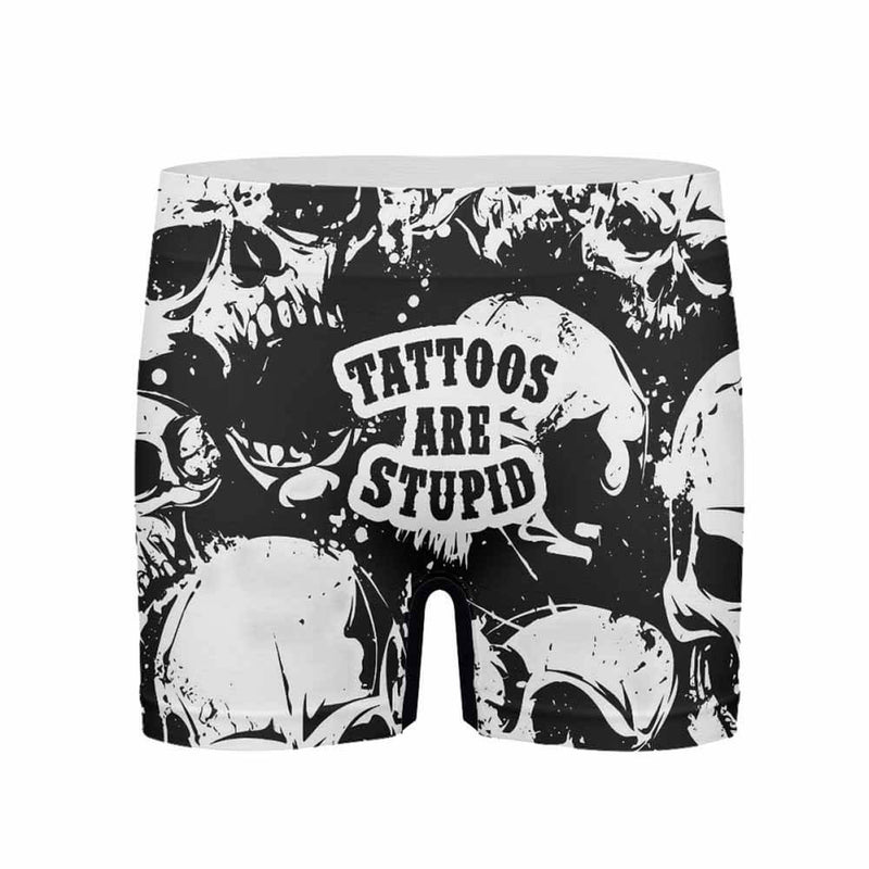 Gothic Skull Tattoos Are Stupid Men’s Boxer Brief 01 | Gthic.com