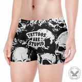 Gothic Skull Tattoos Are Stupid Men’s Boxer Brief 02 | Gthic.com