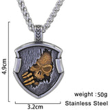 Gothic Skull Vampire Stainless Steel Necklace